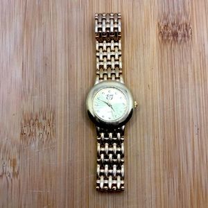 EJ Gold Tone Quartz watch
